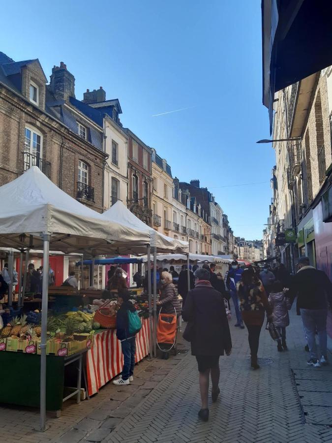Avec Jardinet Sans Vis A Vis Plein Centre Ville Au Rdc 350M De La Plage Dieppe Dış mekan fotoğraf